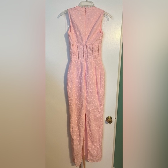 NWOT Sophina Broderie Anglaise Sleeveless Maxi Dress Crystal Rose color XS - Picture 8 of 9